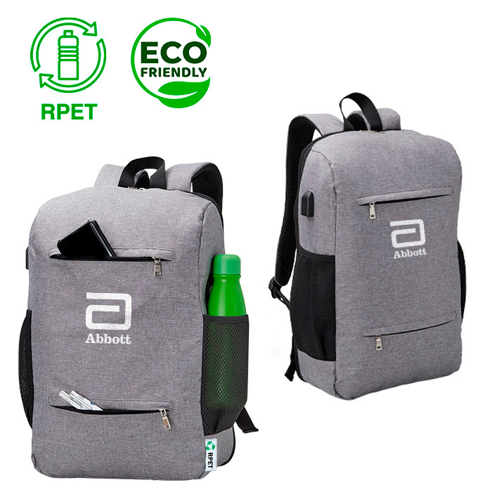 Mochila Grey RPET Cyclos Notebook